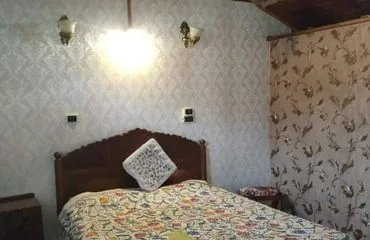 Garden-facing room overlooking the lotus beds